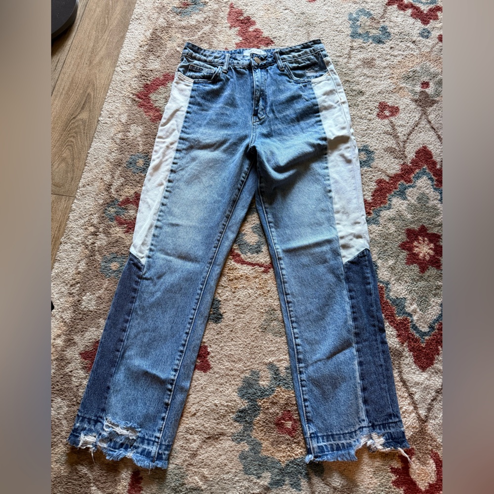 Two-Tone Blue and White Women's Nectar Jeans